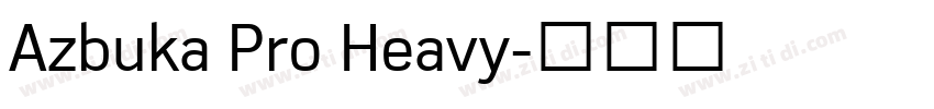 Azbuka Pro Heavy字体转换
